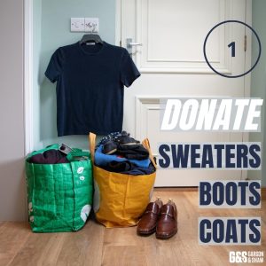 donate sweaters boots coats