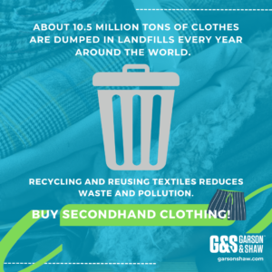 10.5m tons of clothes are dumped in landfills every year