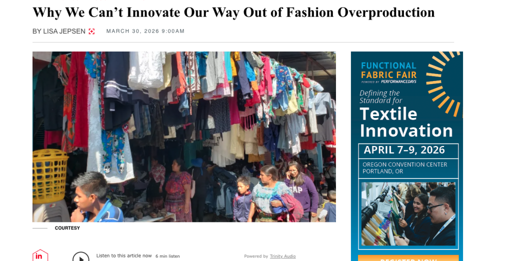 We cannot innovate our way out of fashion overproduction